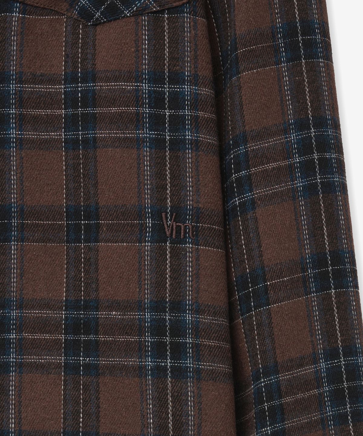 레이디 볼륨(LADY VOLUME) [ 남/여] Overfit vintage check shirt_brown