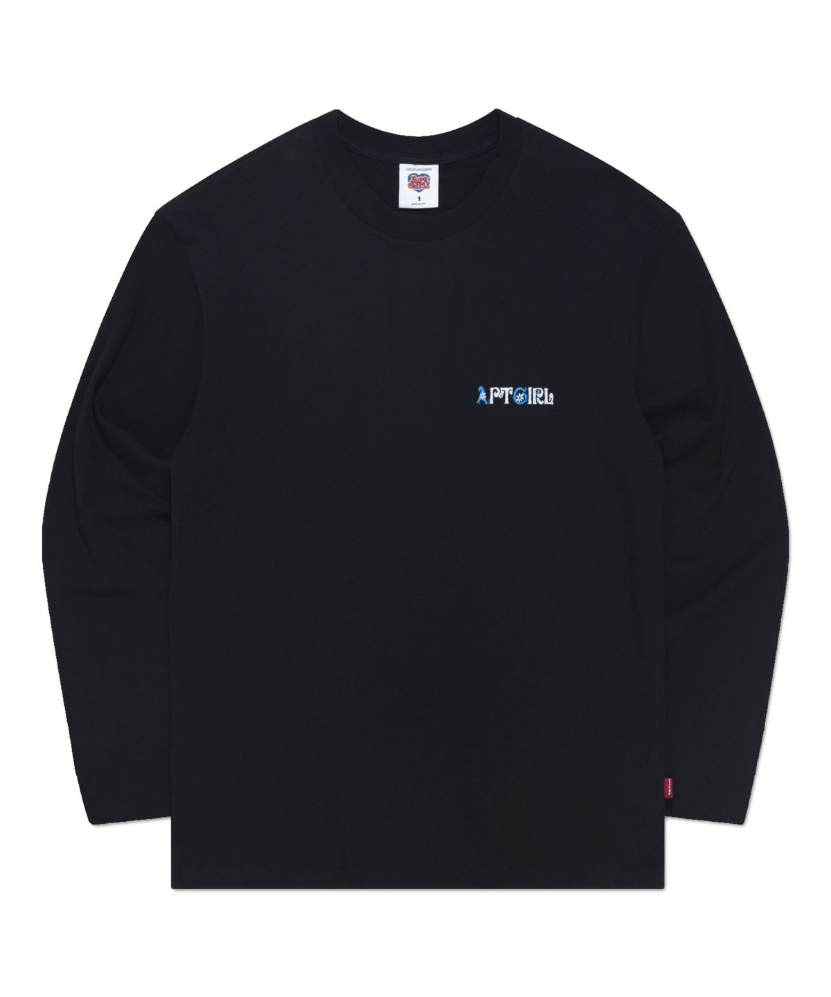아파트먼트(APARTMENT) (W) APT FLORIST 2 LONG SLEEVE - BLACK