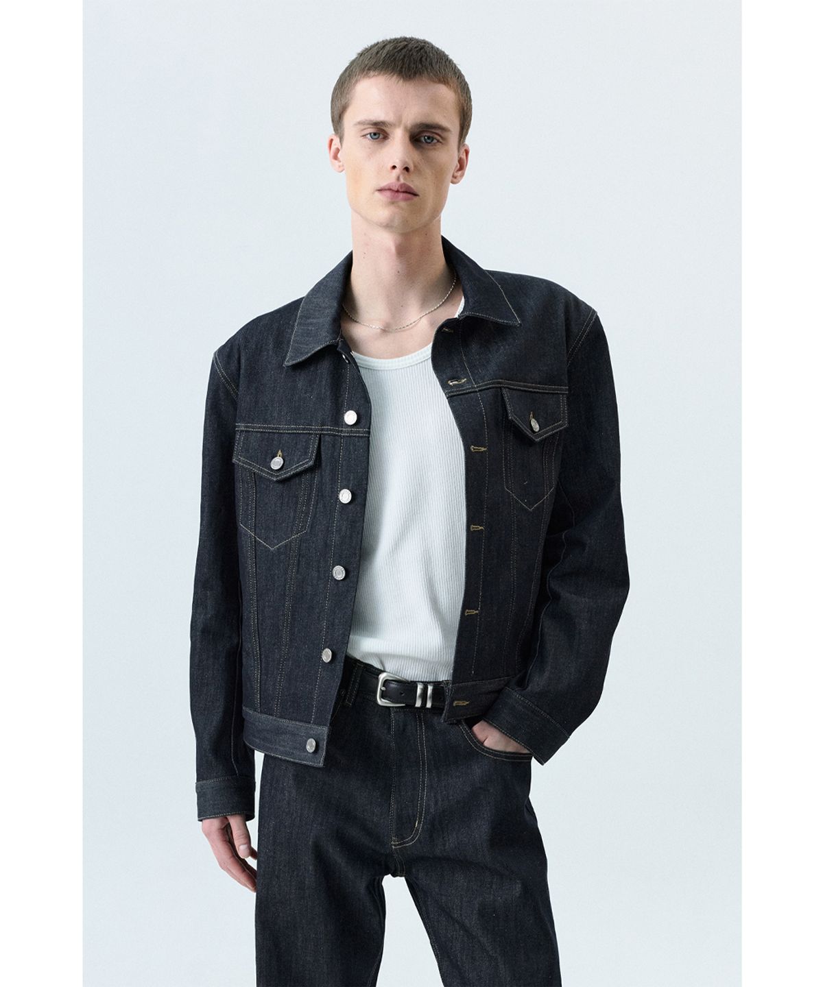 세비지(SAVAGE) 110 Leather Belt - Black