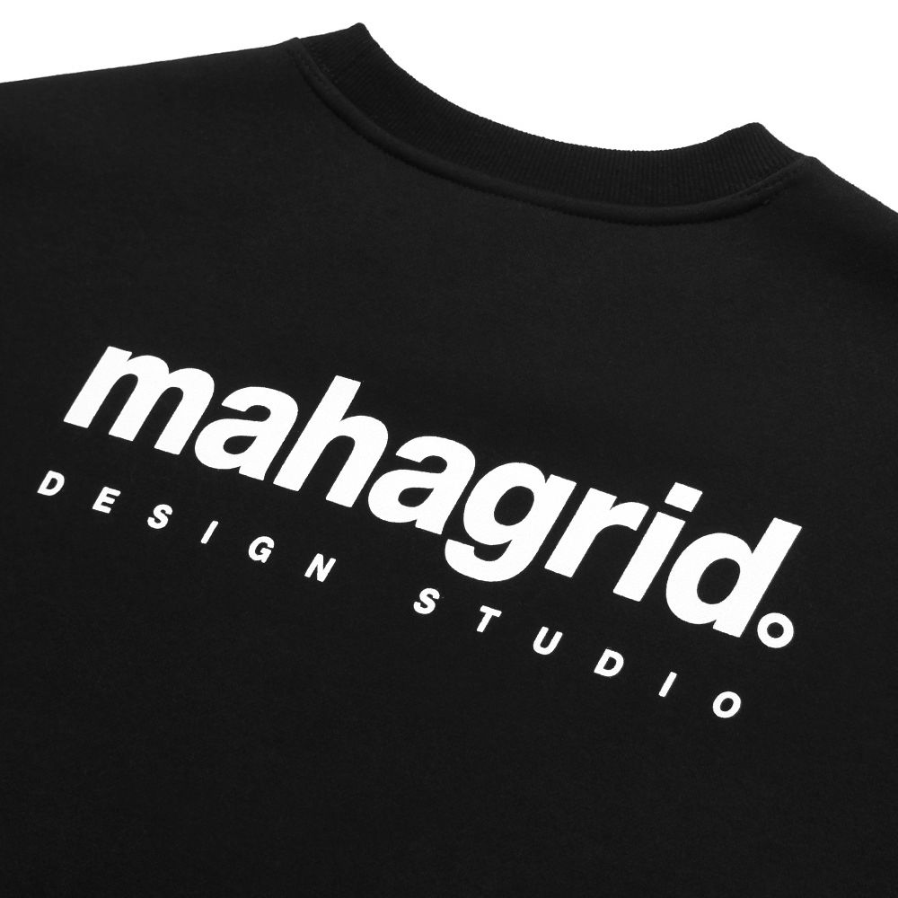 MUSINSA | MAHAGRID ORIGIN LOGO CREWNECK BLACK(MG2BSMM485A)