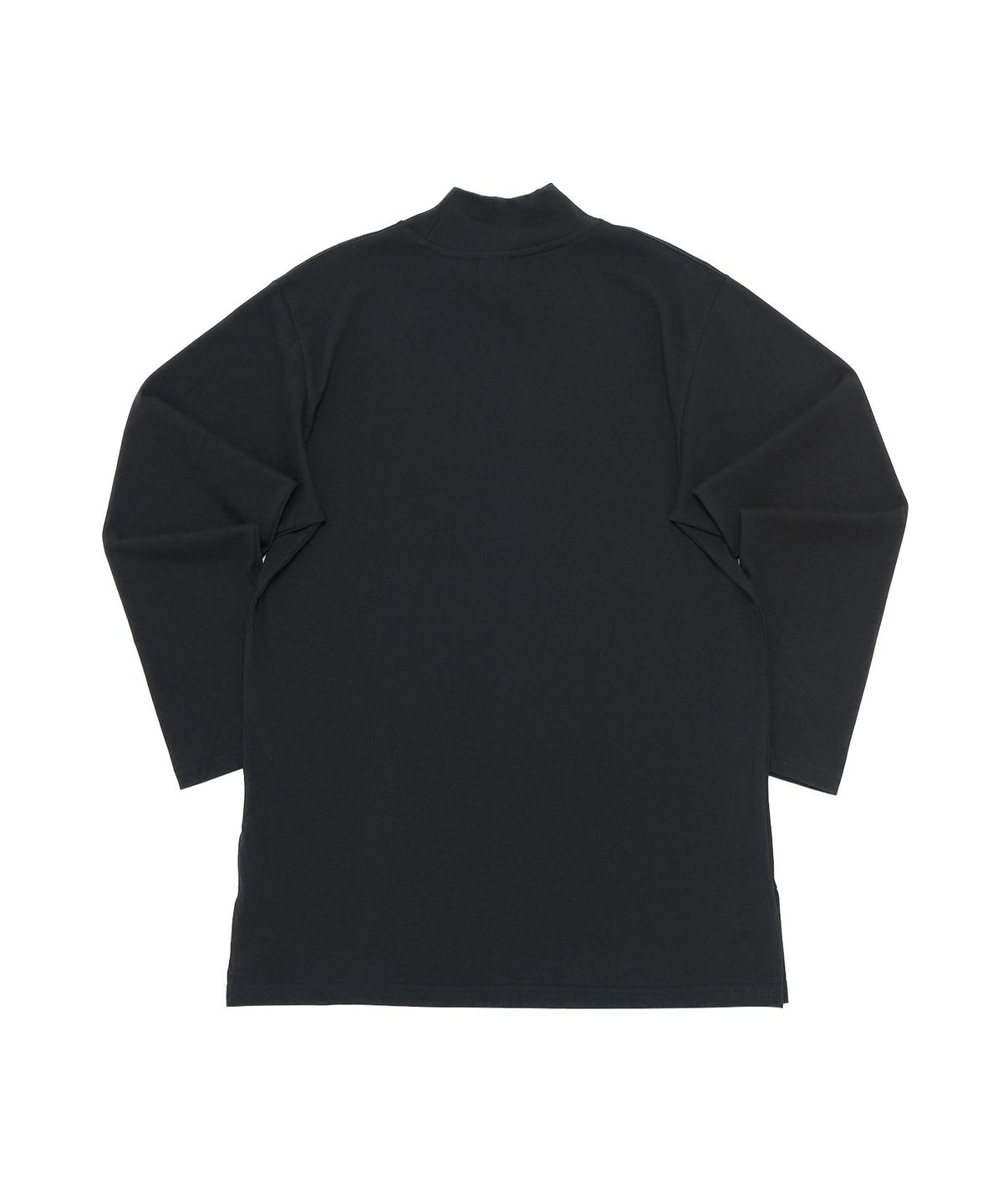 어낫띵(A NOTHING) HALF TURTLE-NECK INNER LAYERED TEE (Black)
