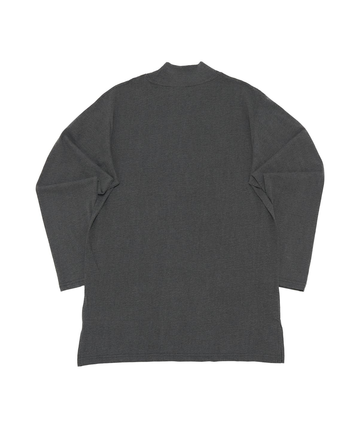 어낫띵(A NOTHING) HALF TURTLE-NECK INNER LAYERED TEE (Charcoal)