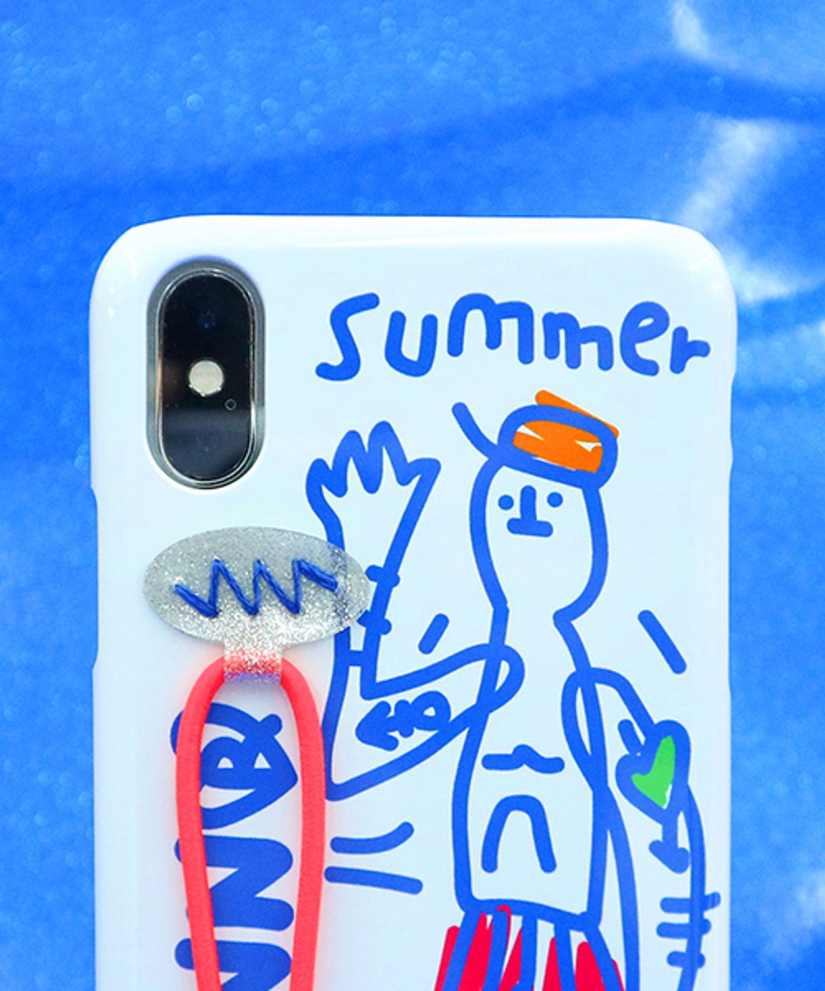 세컨드유니크네임(SECOND UNIQUE NAME) SUN CASE STRING GLOSSY WHITE