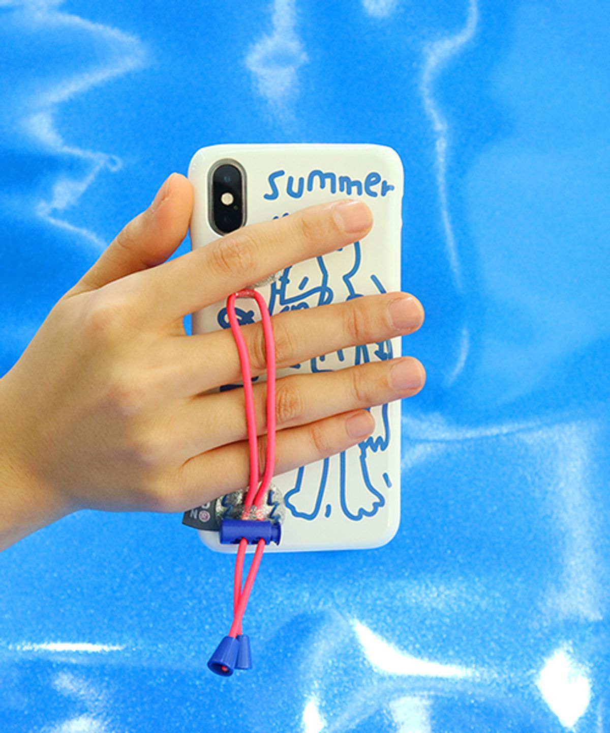 세컨드유니크네임(SECOND UNIQUE NAME) SUN CASE STRING GLOSSY WHITE