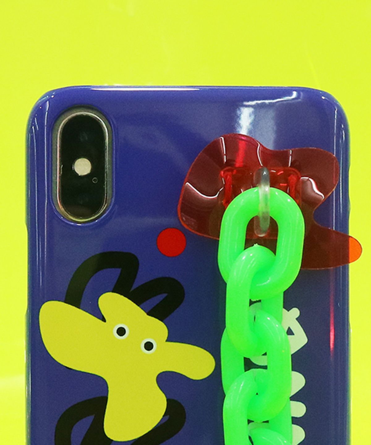 세컨드유니크네임(SECOND UNIQUE NAME) SUN CASE NEON CHAIN BLUE