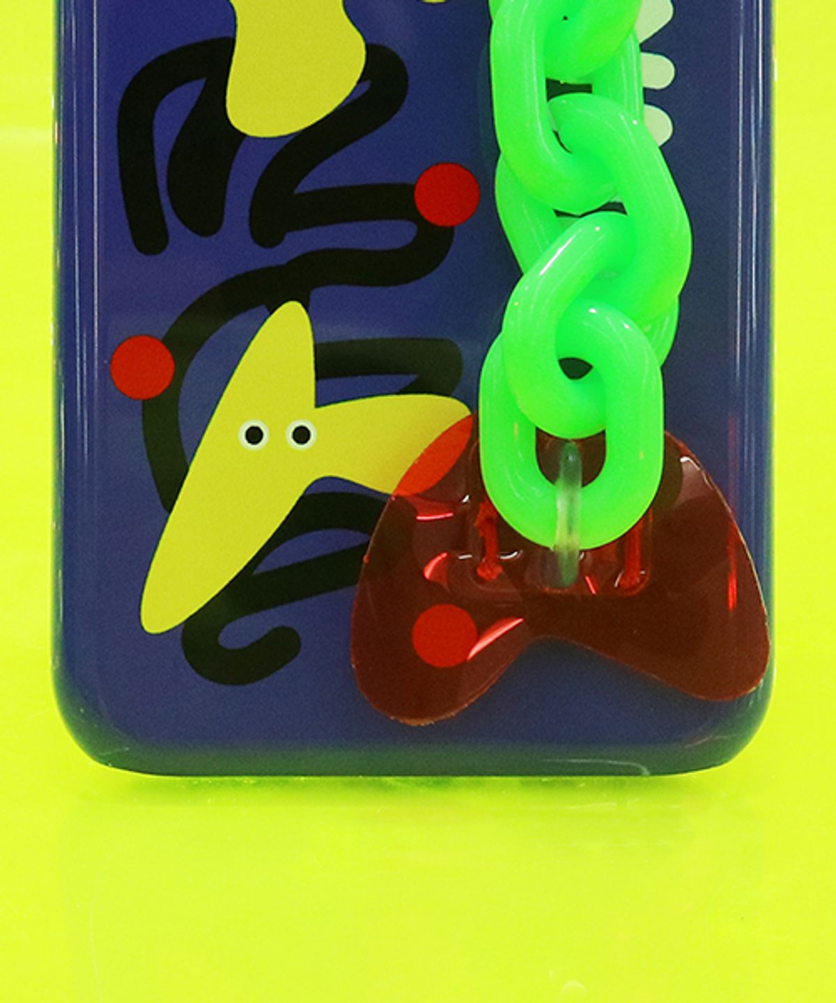 세컨드유니크네임(SECOND UNIQUE NAME) SUN CASE NEON CHAIN BLUE
