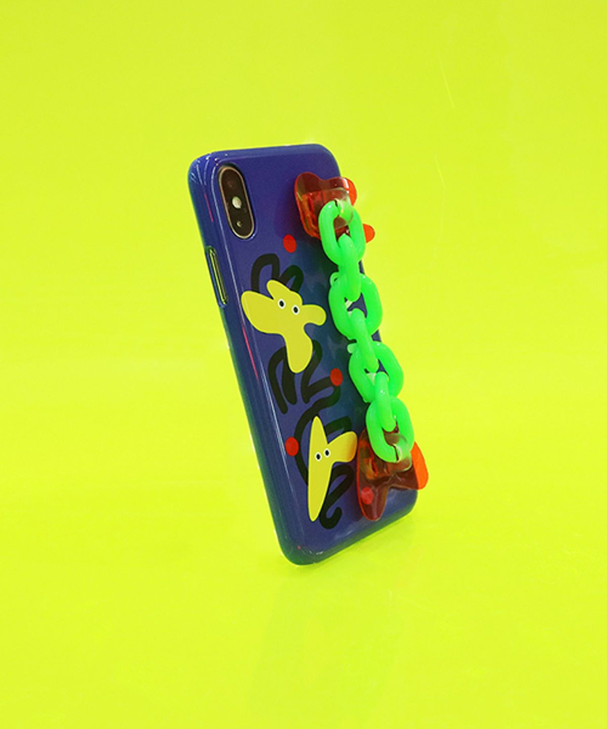 세컨드유니크네임(SECOND UNIQUE NAME) SUN CASE NEON CHAIN BLUE