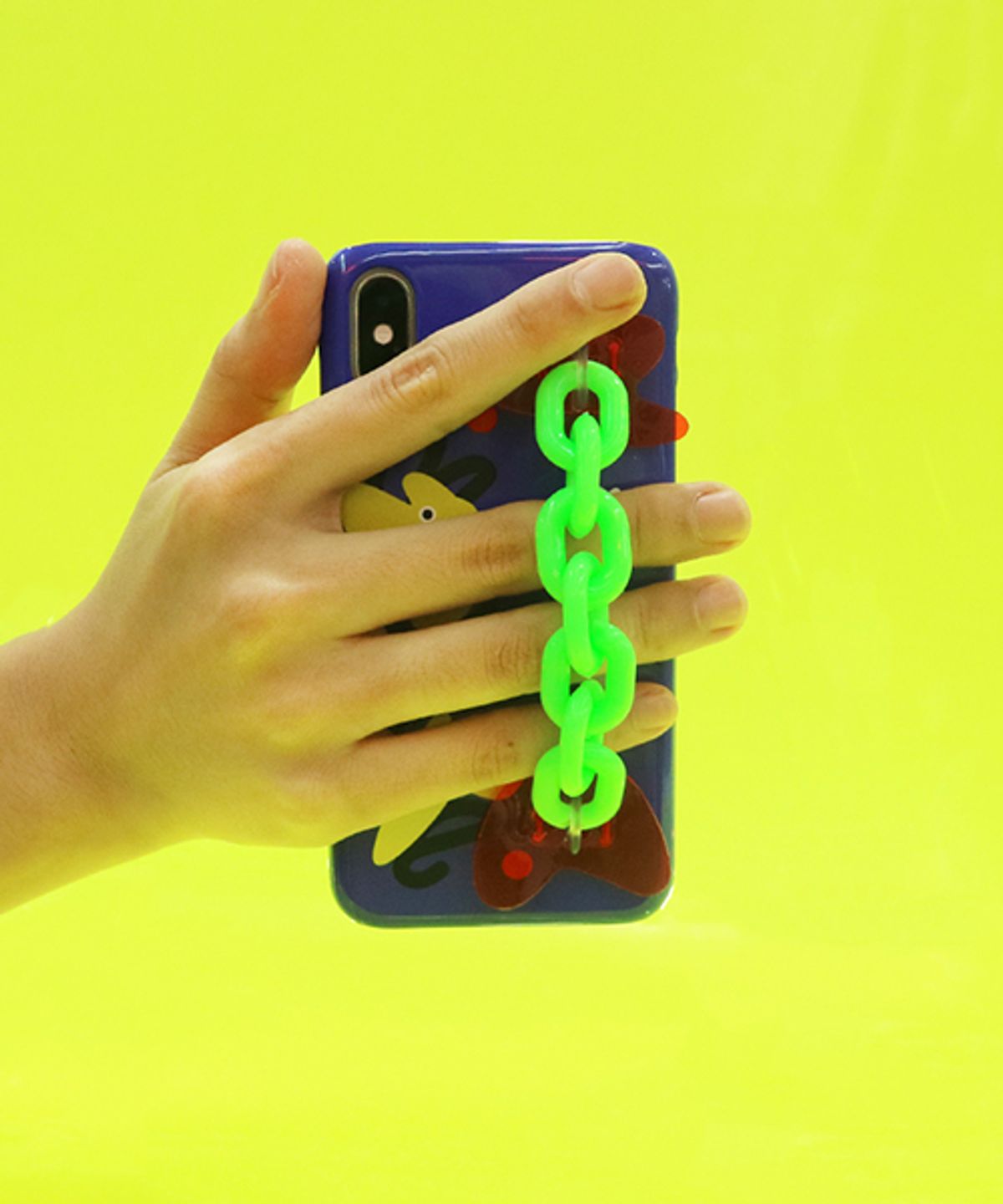 세컨드유니크네임(SECOND UNIQUE NAME) SUN CASE NEON CHAIN BLUE