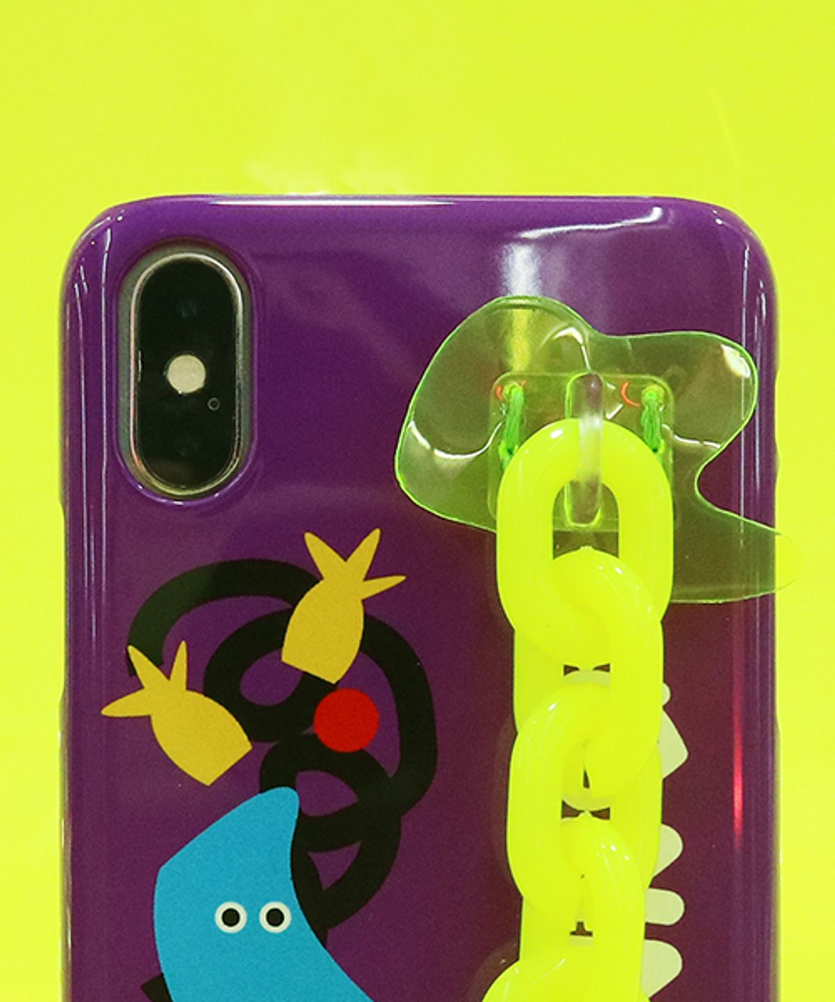 세컨드유니크네임(SECOND UNIQUE NAME) SUN CASE NEON CHAIN PURPLE