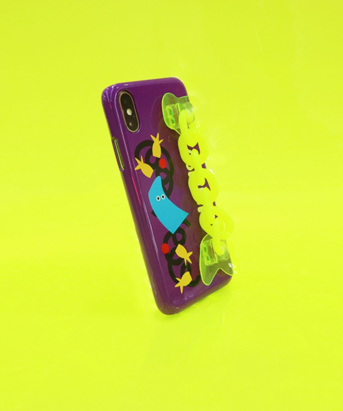 세컨드유니크네임(SECOND UNIQUE NAME) SUN CASE NEON CHAIN PURPLE