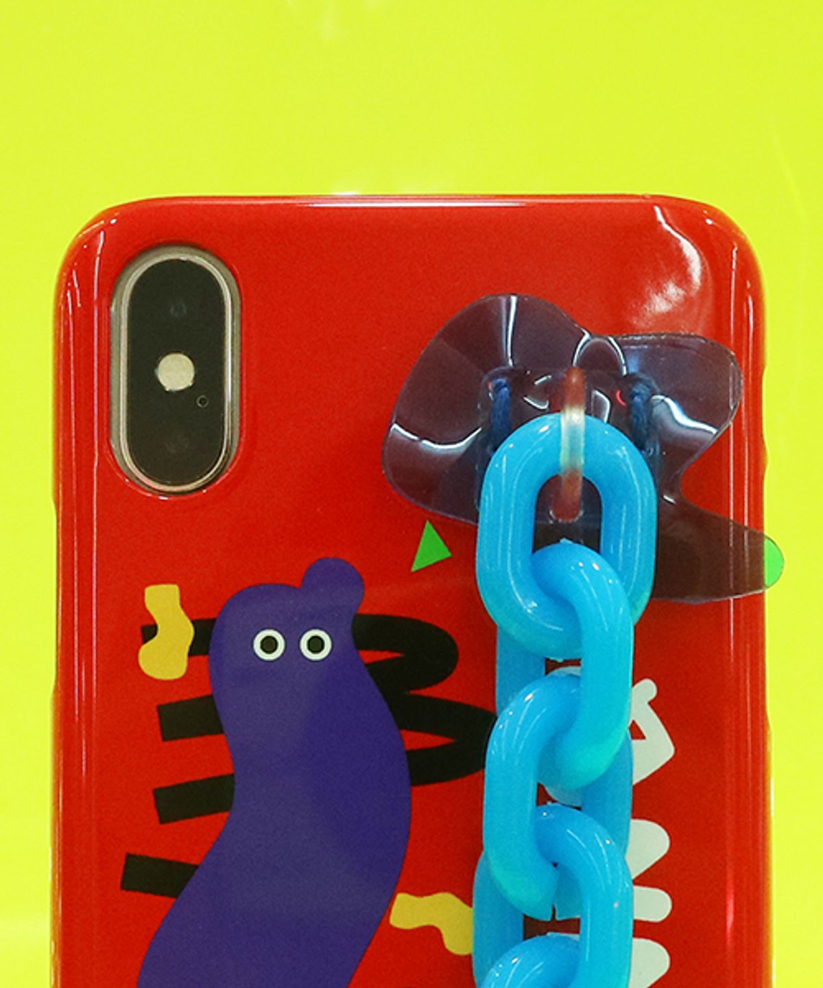 세컨드유니크네임(SECOND UNIQUE NAME) SUN CASE NEON CHAIN RED