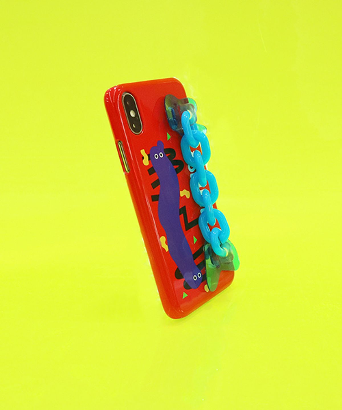 세컨드유니크네임(SECOND UNIQUE NAME) SUN CASE NEON CHAIN RED