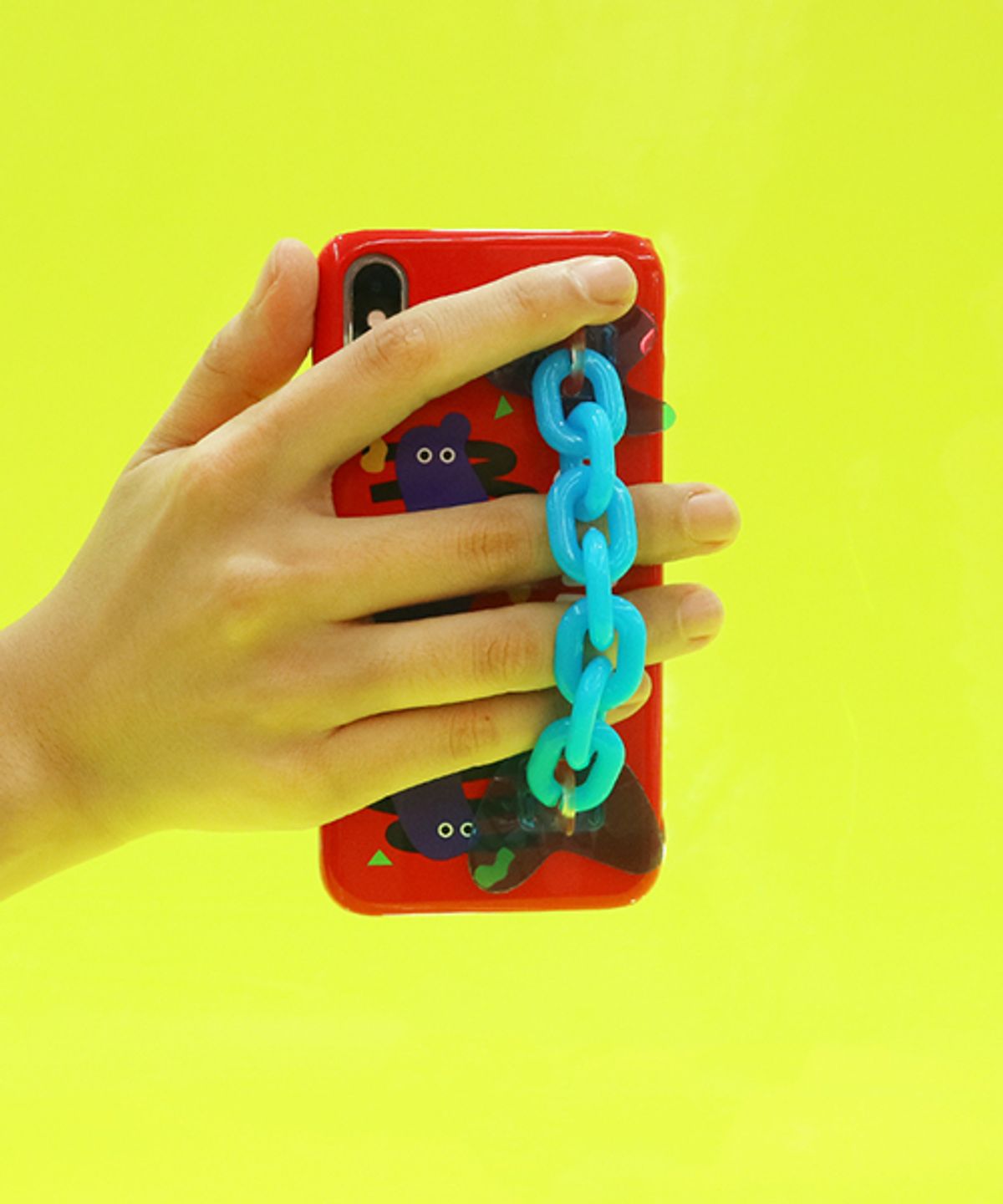 세컨드유니크네임(SECOND UNIQUE NAME) SUN CASE NEON CHAIN RED