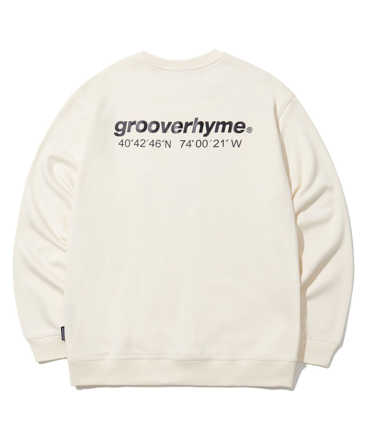 그루브라임(GROOVE RHYME) NYC LOCATION SWEATSHIRT (IVORY) [LRARCTM702M]