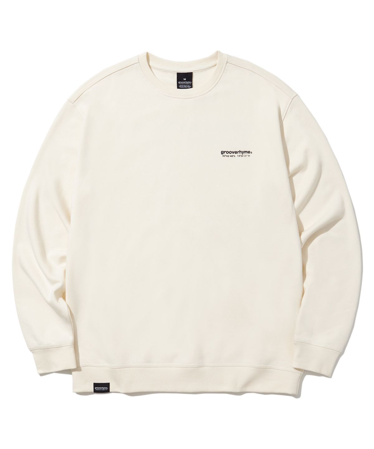 그루브라임(GROOVE RHYME) NYC LOCATION SWEATSHIRT (IVORY) [LRARCTM702M]