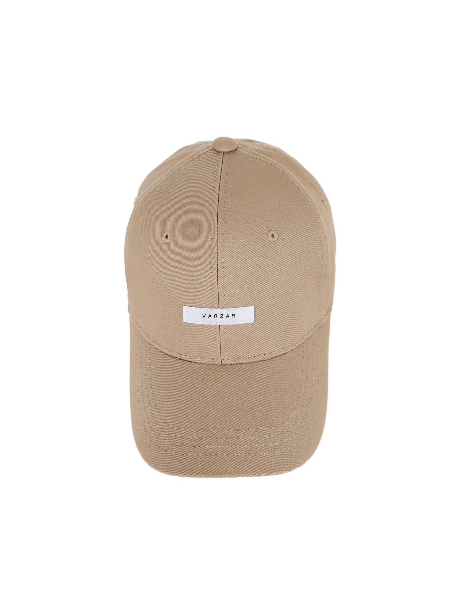 MUSINSA | VARZAR [Unisex] Solid Label Overfit Ball Cap Beige