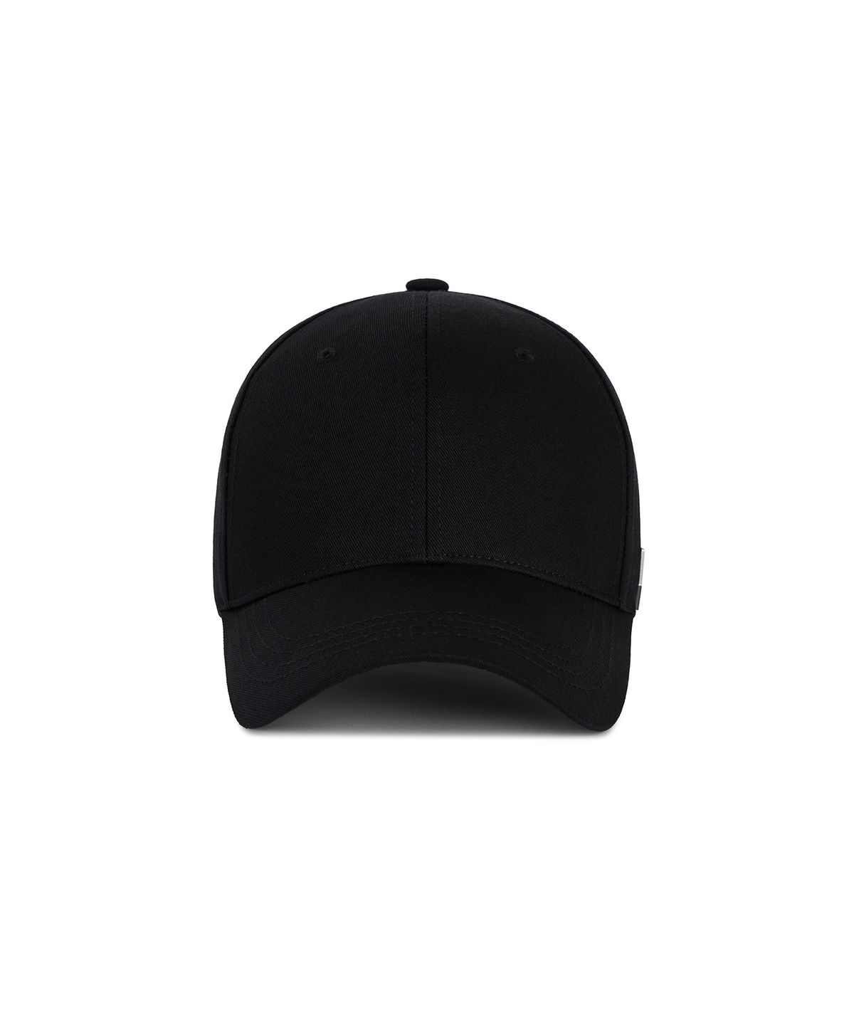 바잘(VARZAR) [Unisex] 스터드 로고 오버핏 볼캡 블랙