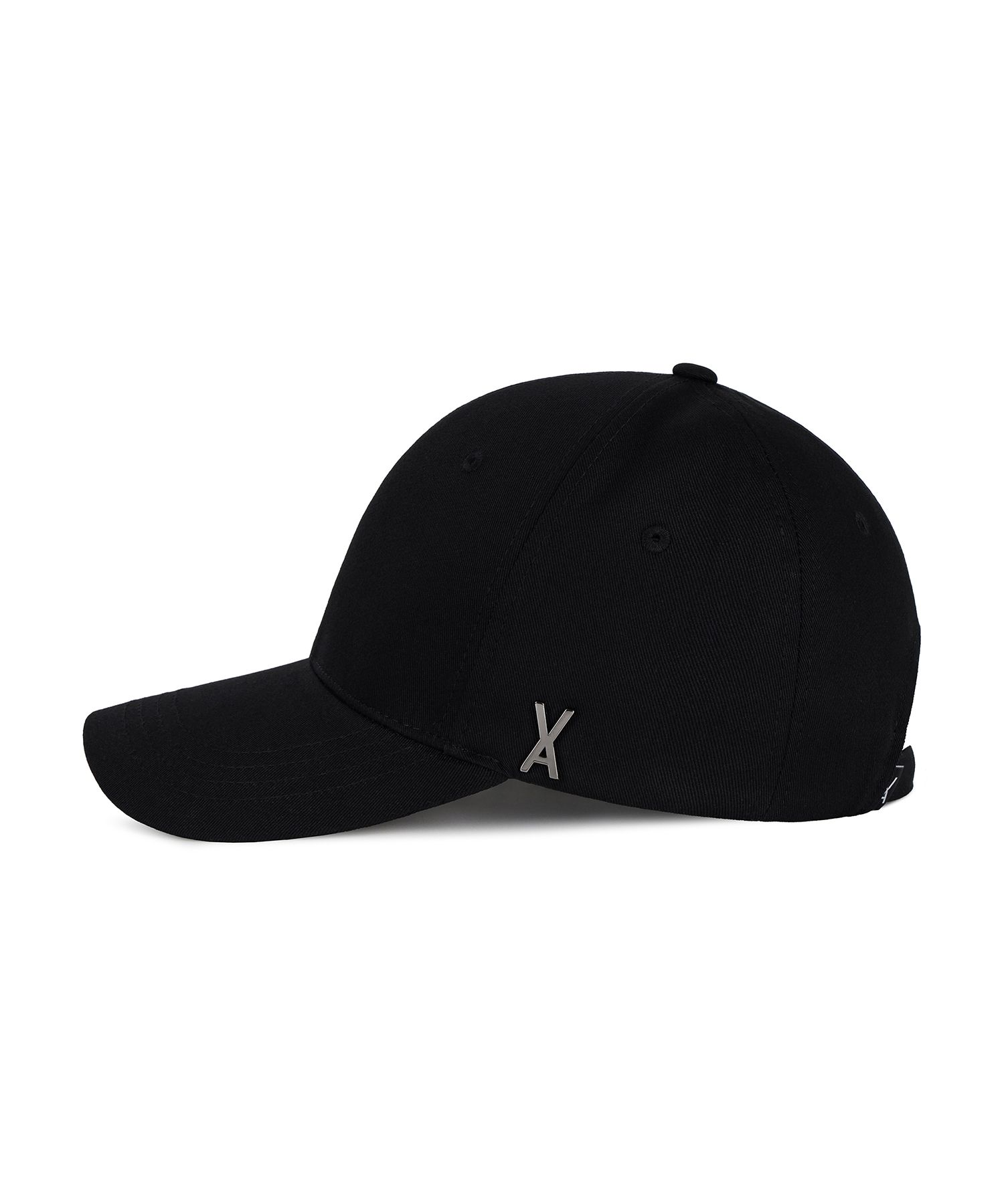 MUSINSA | VARZAR [Unisex] Stud Logo Overfit Ball Cap Black