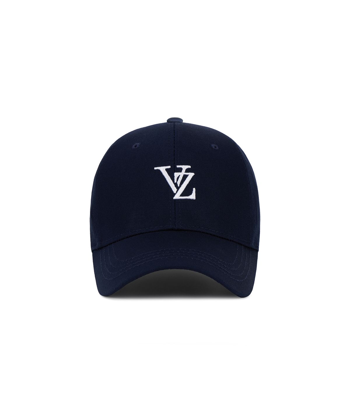 바잘(VARZAR) [Unisex] 3D 모노그램 로고 오버핏 볼캡 네이비