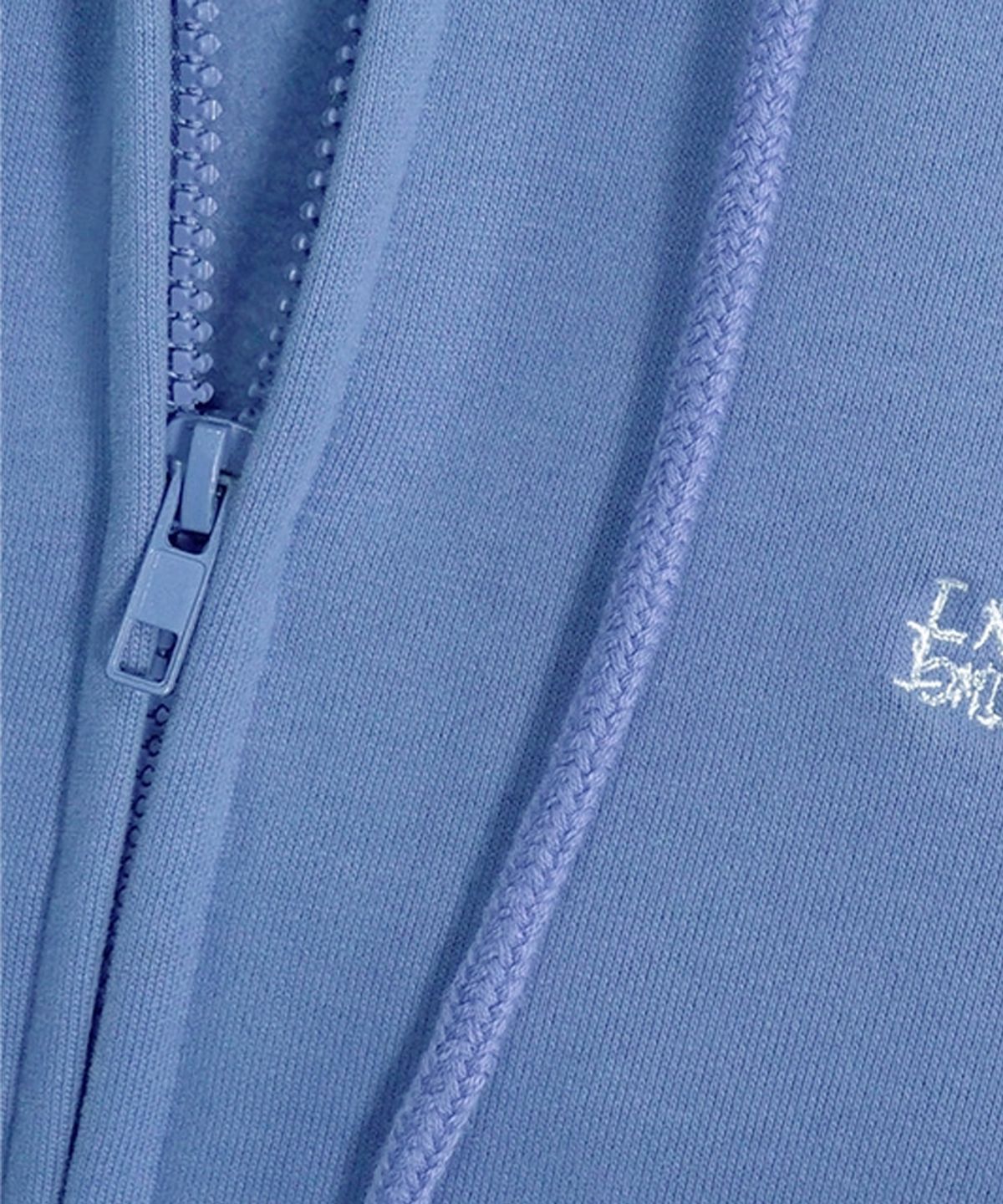 아임낫어휴먼비잉(I AM NOT A HUMAN BEING) Basic Logo Zip-up Hoodie - ROYAL BLUE