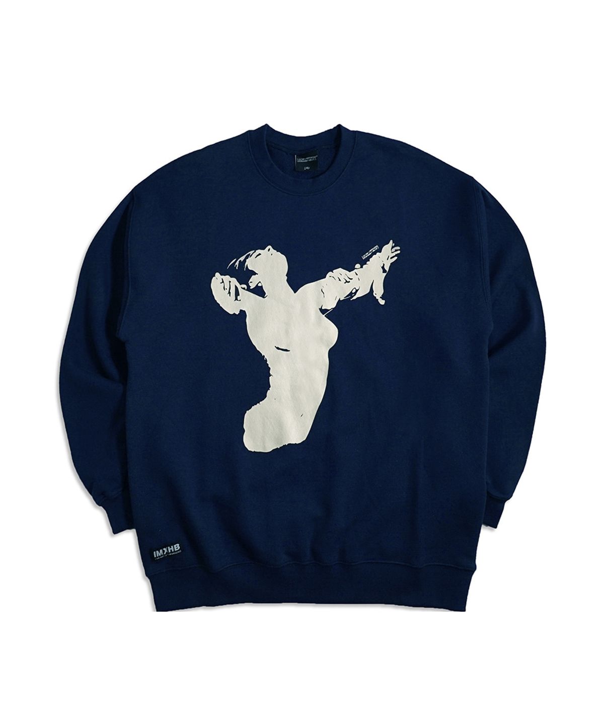 아임낫어휴먼비잉(I AM NOT A HUMAN BEING) Ballerina Sweatshirts - Navy