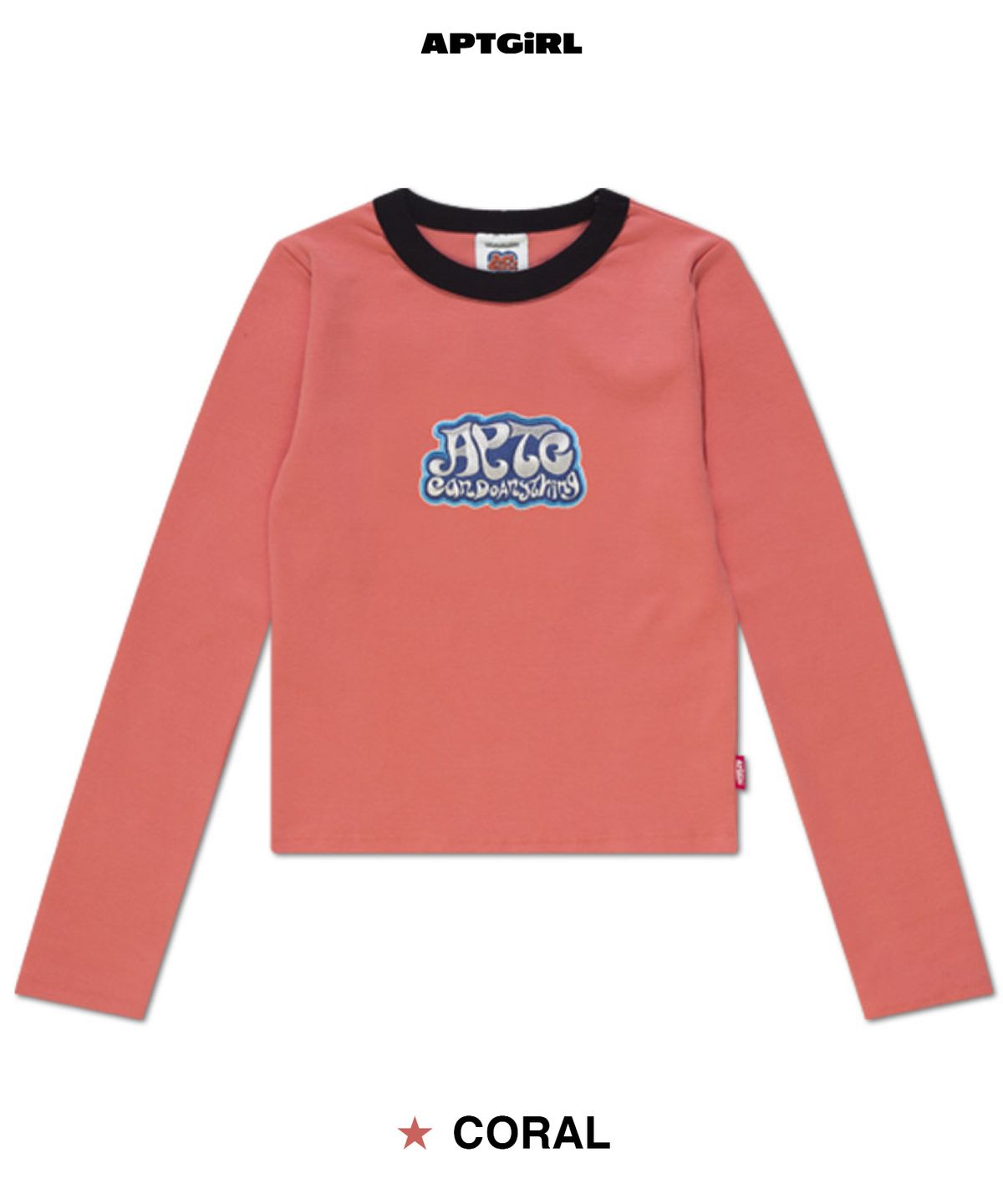아파트먼트(APARTMENT) (W) BANDIERA LONG SLEEVE CROP (5 COLOR)