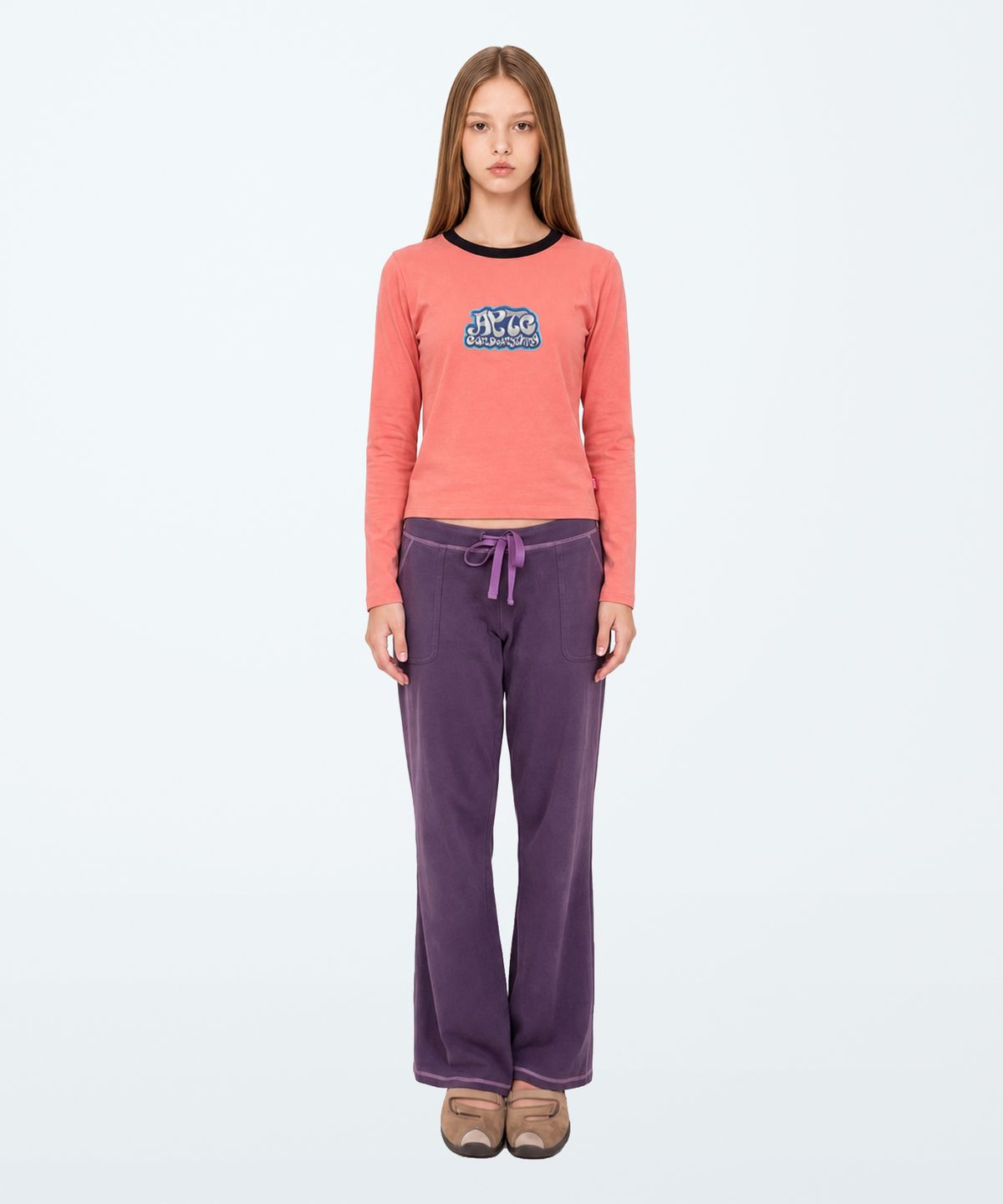 아파트먼트(APARTMENT) (W) BANDIERA LONG SLEEVE CROP (5 COLOR)