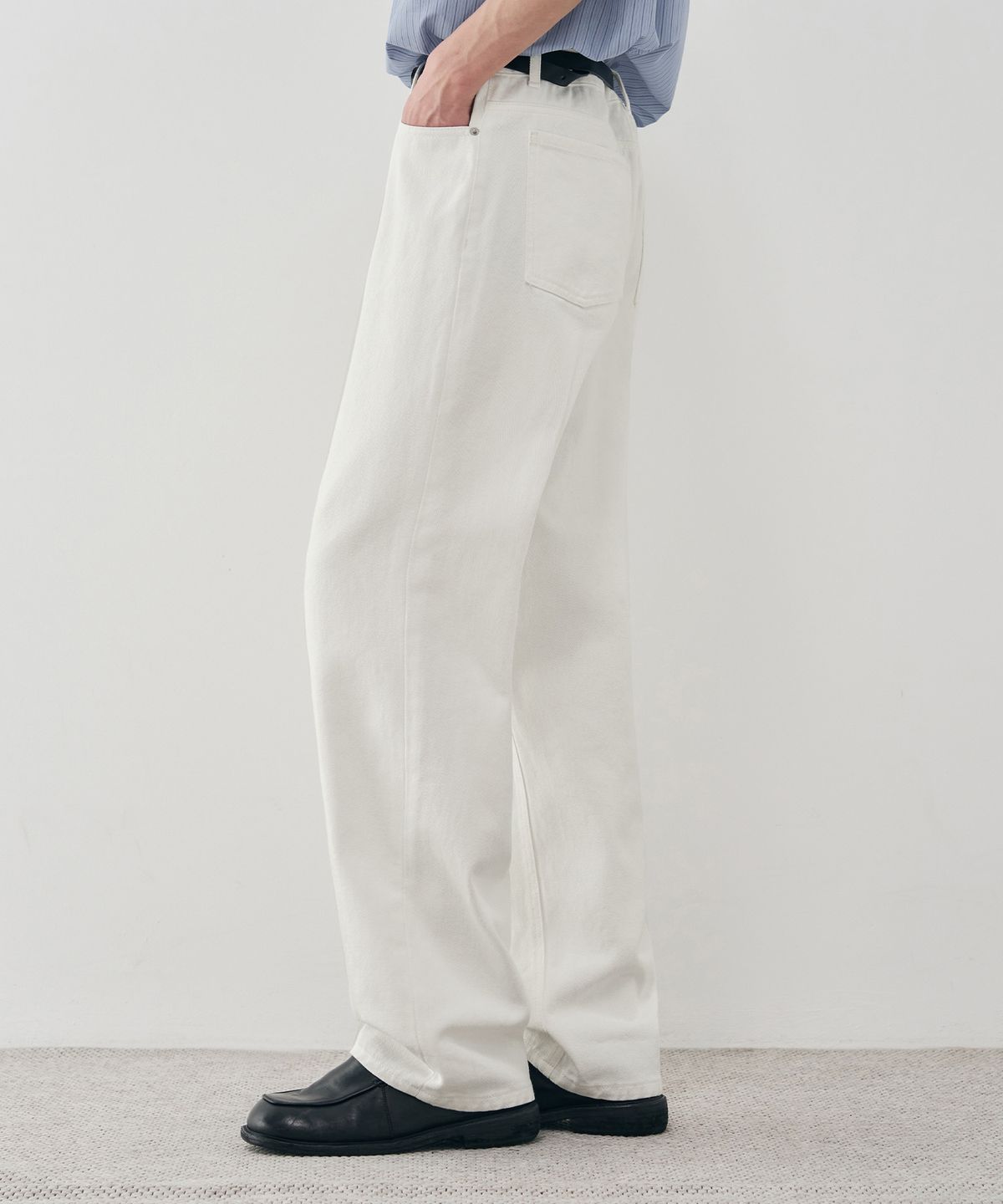 드로우핏(DRAW FIT) 유주얼 뉴 스트레이트 데님 팬츠 [WHITE]
