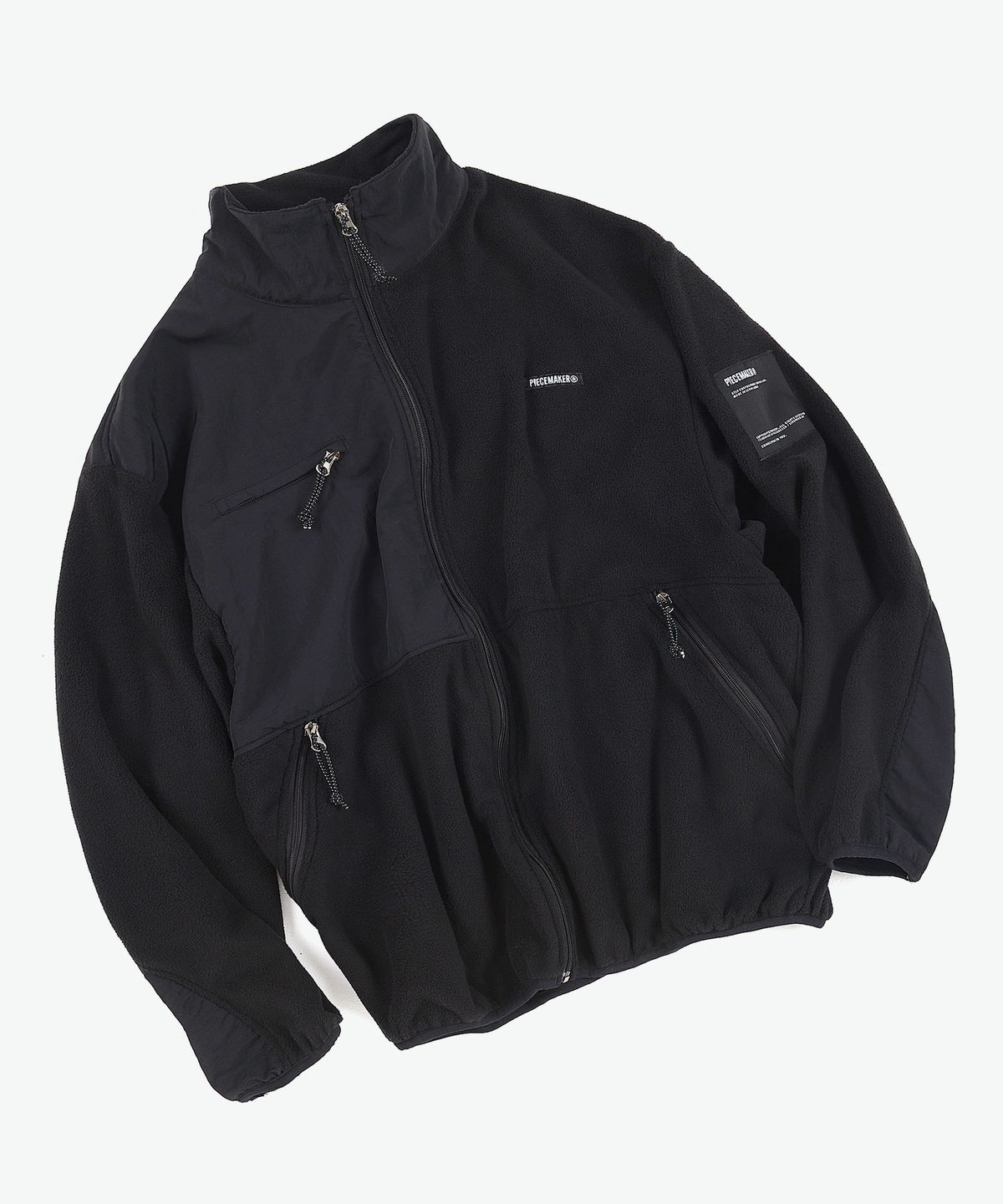 피스메이커(PIECE MAKER) FLEECE ZIPUP JACKET (BLACK)
