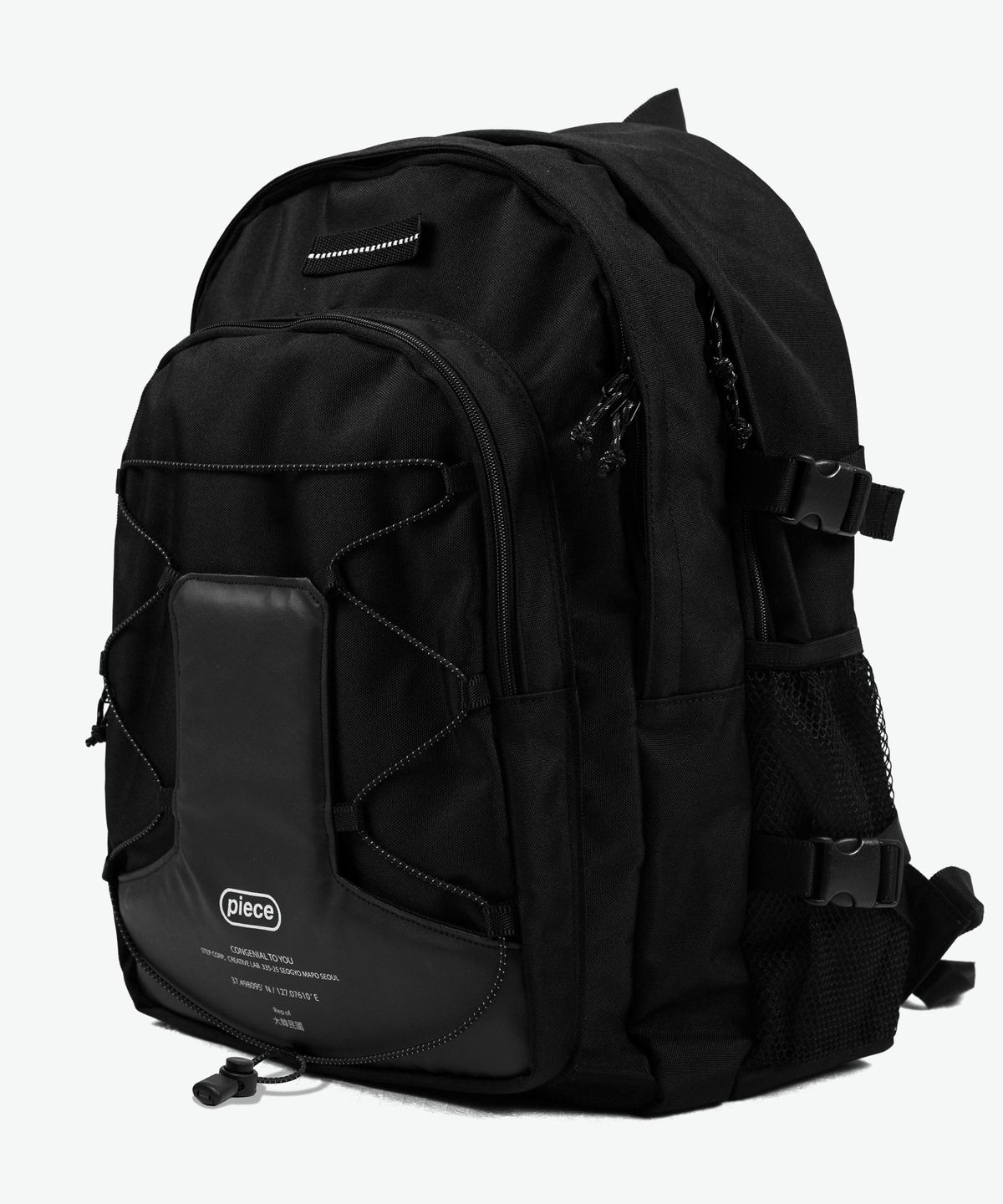 피스메이커(PIECE MAKER) SCOTCH STRING SQ BACKPACK (BLACK)