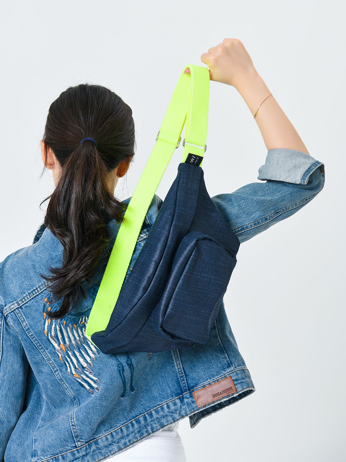 엘더블유엘(LWL) DENIM WAISTBAG (데님 웨이스트백) Blue