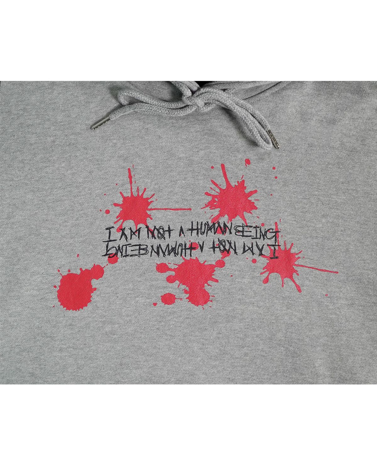 아임낫어휴먼비잉(I AM NOT A HUMAN BEING) Poly Bag Hoody - Grey