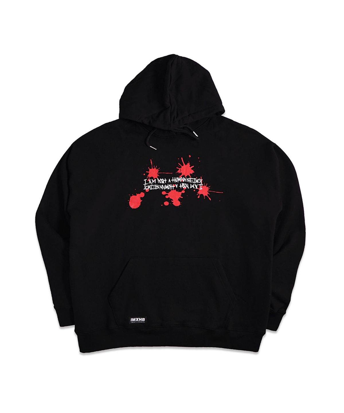 아임낫어휴먼비잉(I AM NOT A HUMAN BEING) Poly Bag Hoody - Black