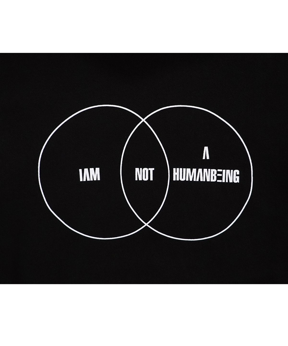 아임낫어휴먼비잉(I AM NOT A HUMAN BEING) A Hoody - Black