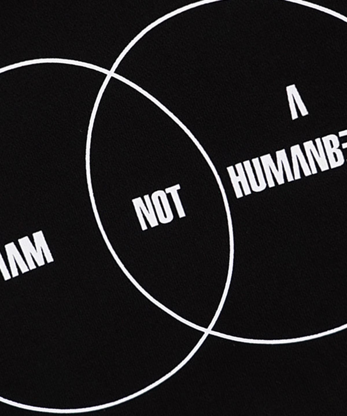 아임낫어휴먼비잉(I AM NOT A HUMAN BEING) A Hoody - Black
