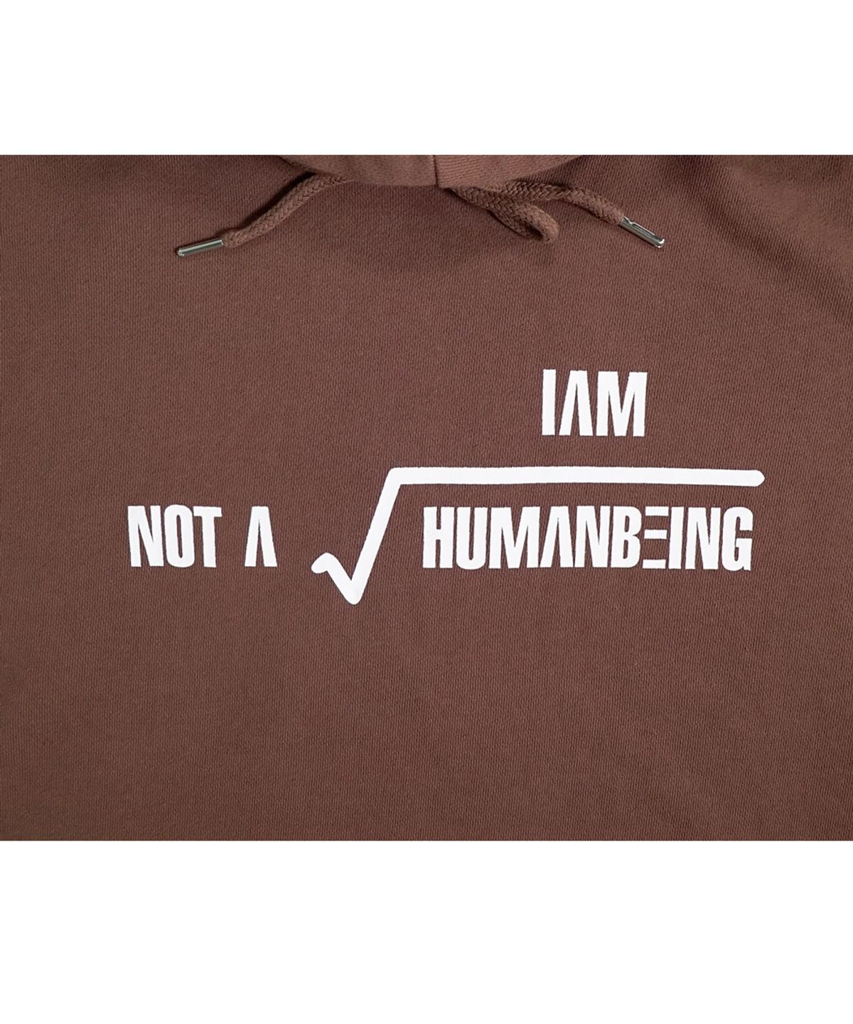 아임낫어휴먼비잉(I AM NOT A HUMAN BEING) Math Hoody - Wheat