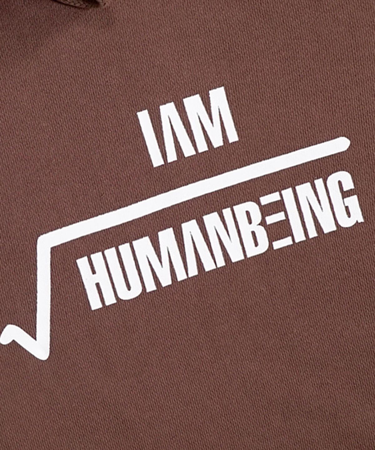 아임낫어휴먼비잉(I AM NOT A HUMAN BEING) Math Hoody - Wheat