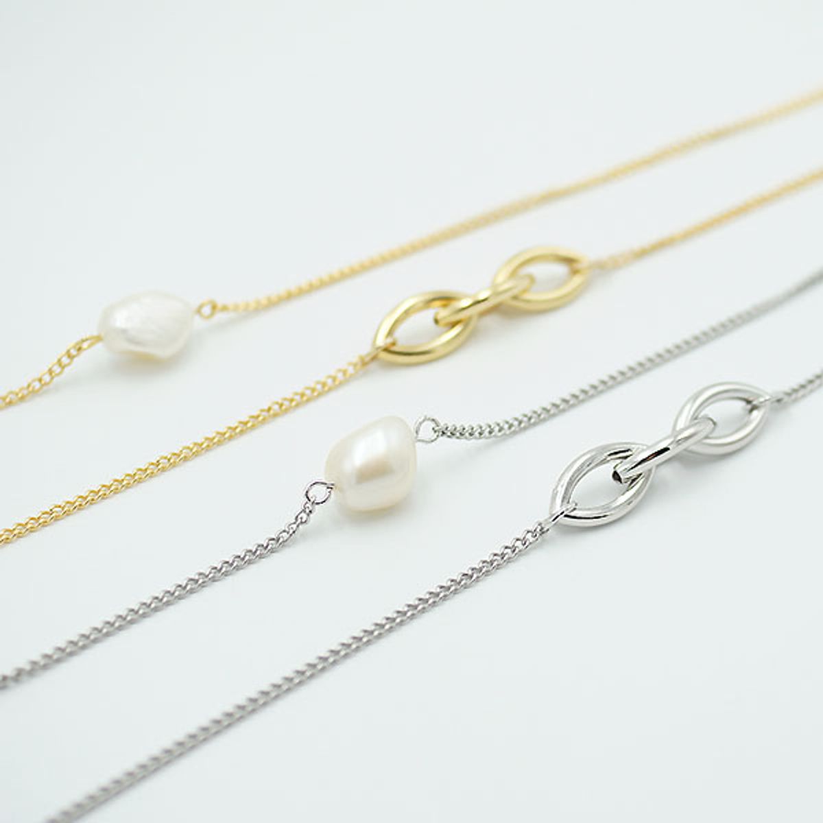트레쥬(TREAJU) Triple link pearl glasses chain