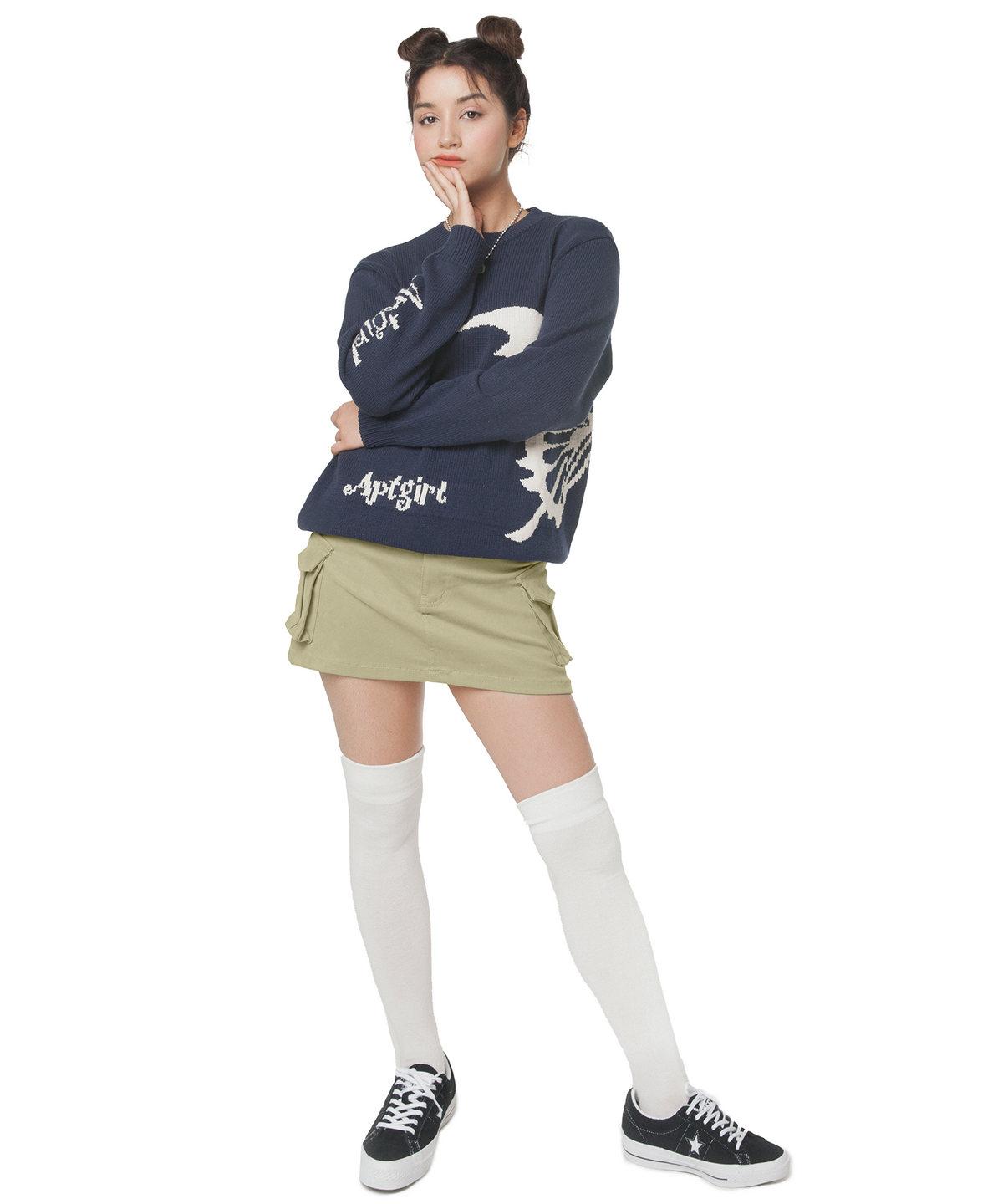 아파트먼트(APARTMENT) (W) HALEY SKIRT - OATMEAL