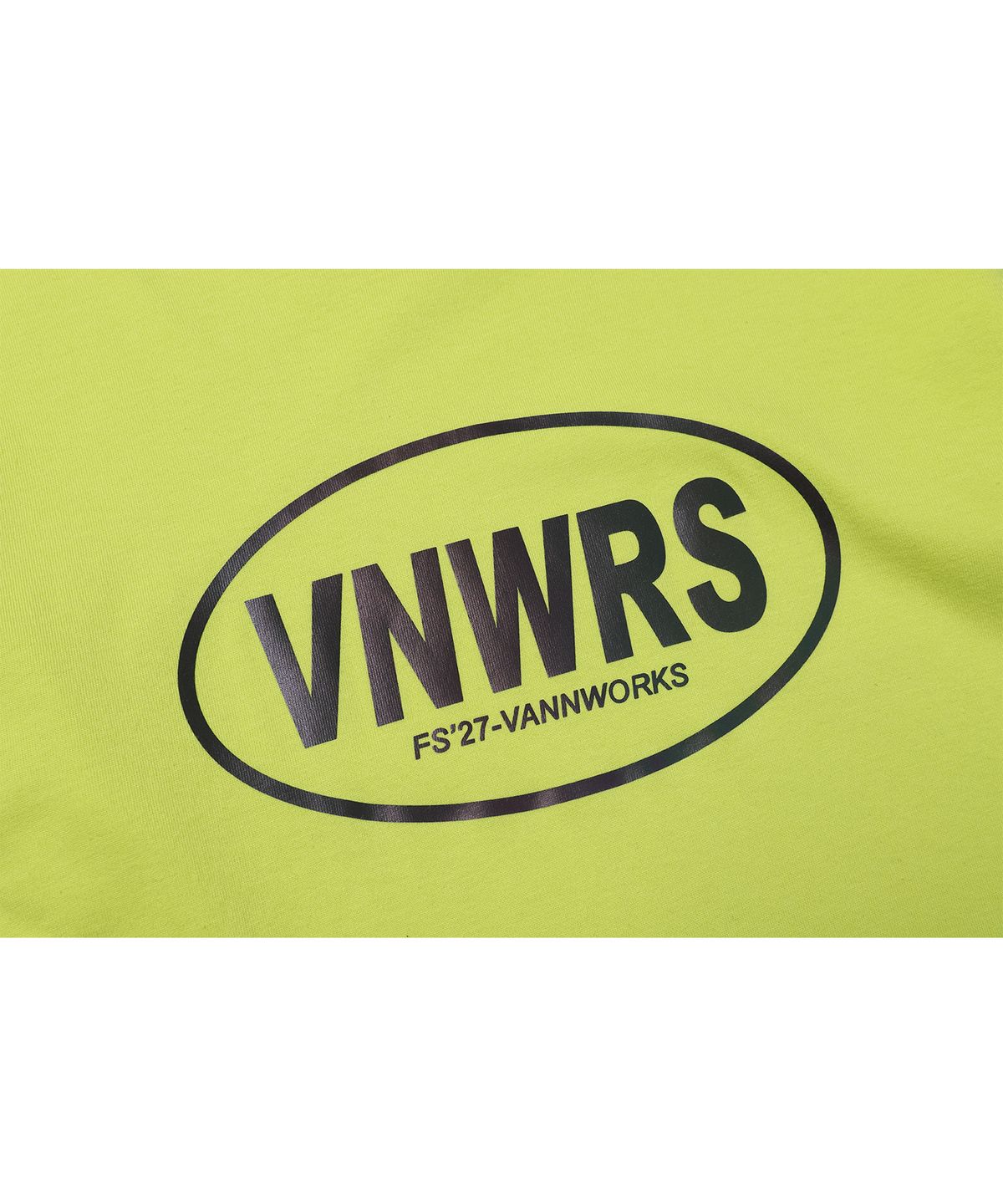 밴웍스(VANNWORKS) 서클 로고 홀로그램 티셔츠 (VNAITS305) 라임