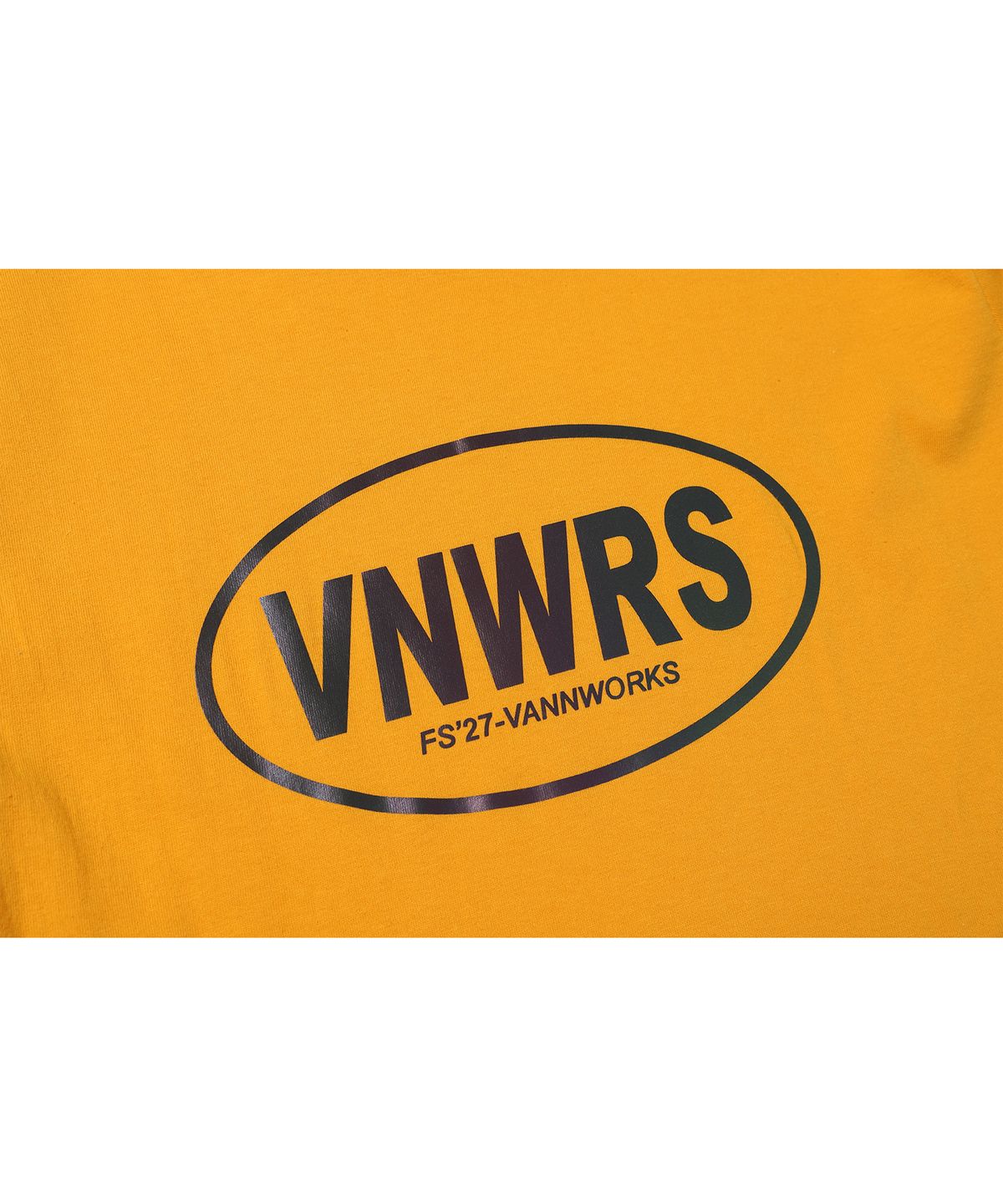 밴웍스(VANNWORKS) 서클 로고 홀로그램 티셔츠 (VNAITS305) 오렌지