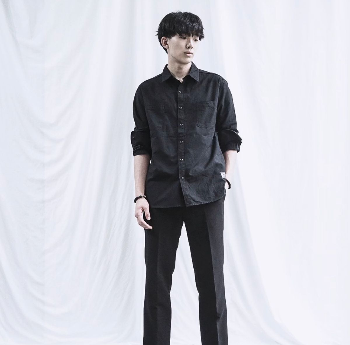 에잇볼륨(EIGHTVOLUME) EV 오버핏 셔츠 2 블랙