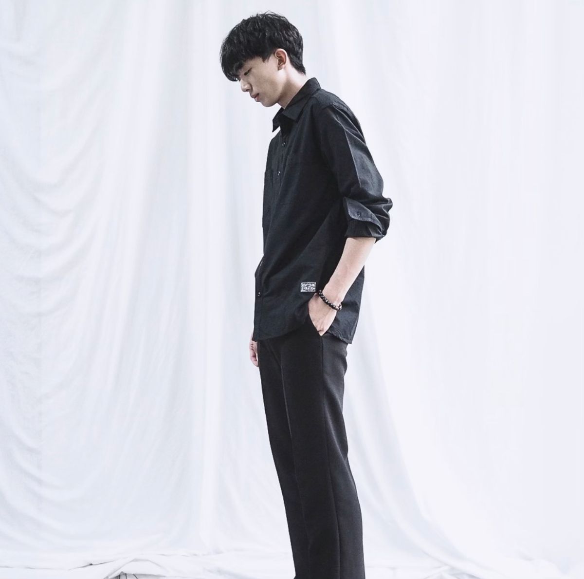 에잇볼륨(EIGHTVOLUME) EV 오버핏 셔츠 2 블랙