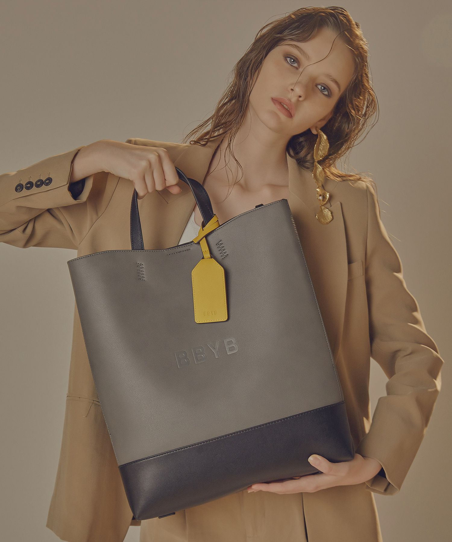 MUSINSA | BBYB Bruni Unisex Tote Bag (Charcoal Gray)