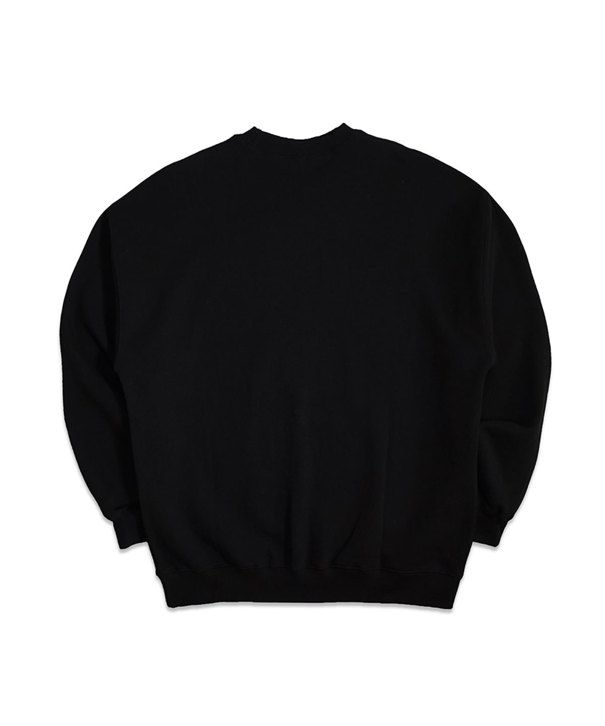 아임낫어휴먼비잉(I AM NOT A HUMAN BEING) New Basic Script Crewneck Shirts - Black