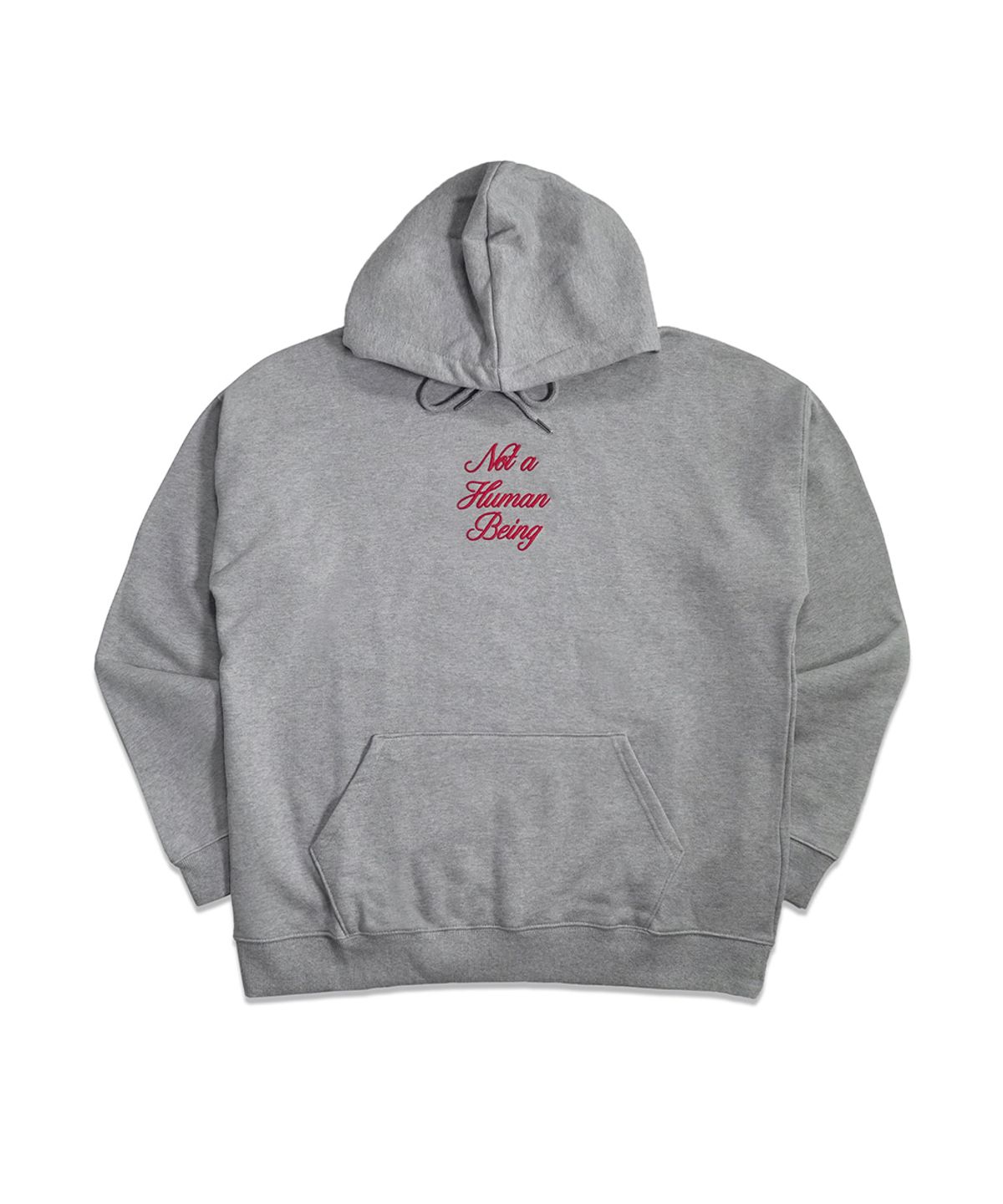 아임낫어휴먼비잉(I AM NOT A HUMAN BEING) New Basic Script Hoody - Grey