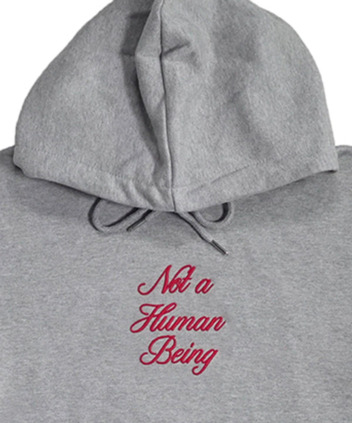 아임낫어휴먼비잉(I AM NOT A HUMAN BEING) New Basic Script Hoody - Grey