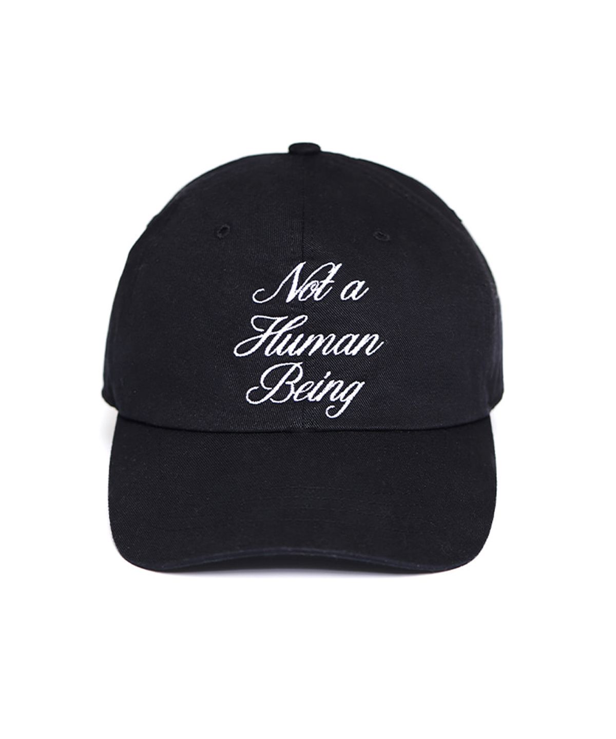 아임낫어휴먼비잉(I AM NOT A HUMAN BEING) New Basic Script Cap - Black
