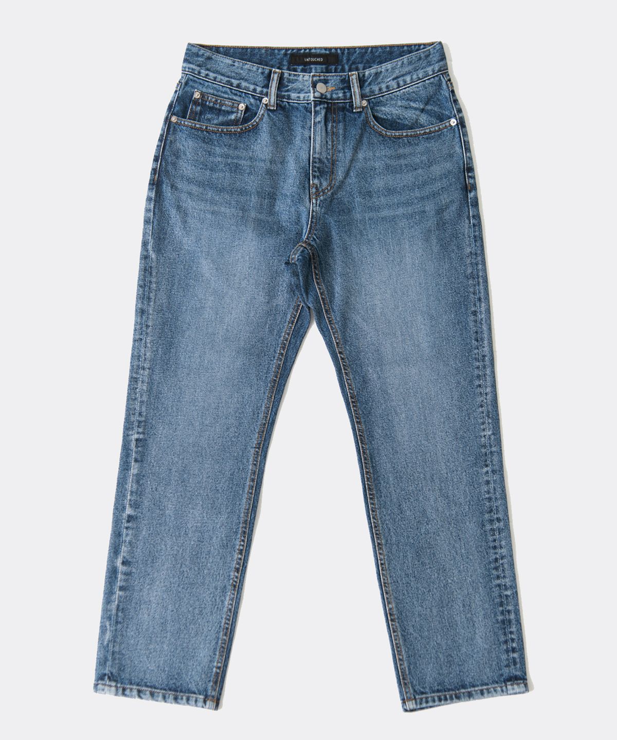 언터치드(UNTOUCHED) M2 - EASY TAPERED CROP (MIDDLE BLUE)