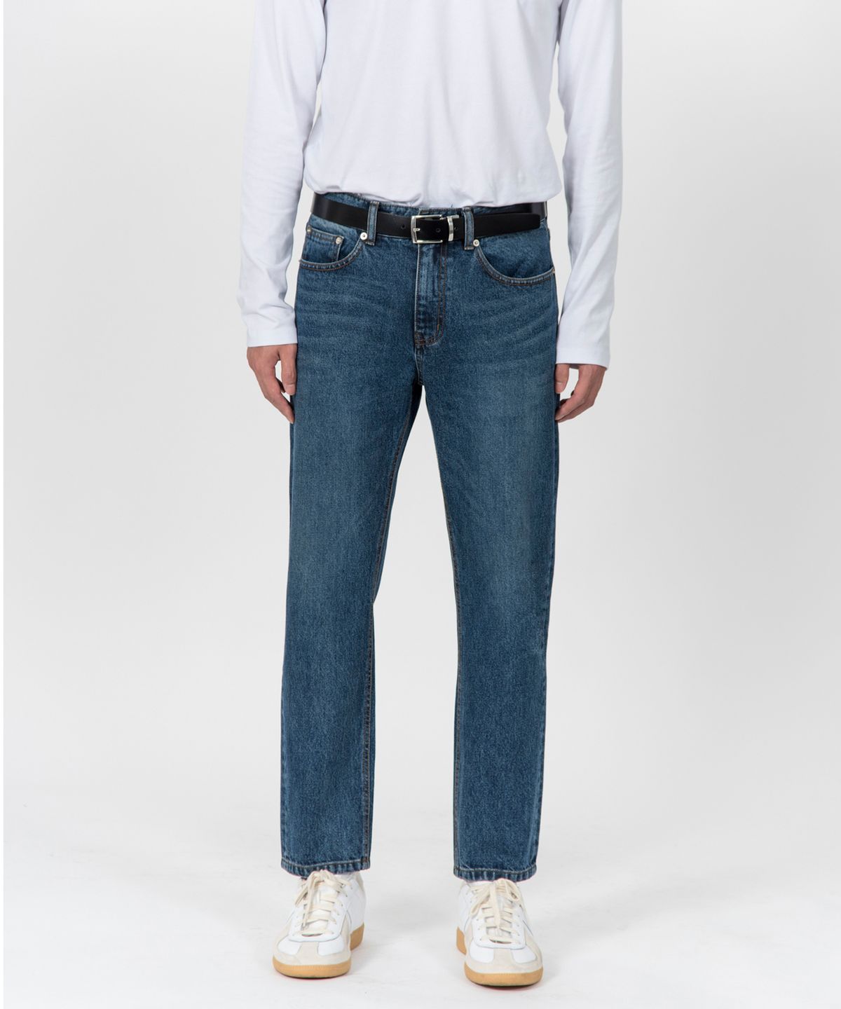 언터치드(UNTOUCHED) M3 - EASY TAPERED CROP (INDIGO BLUE)